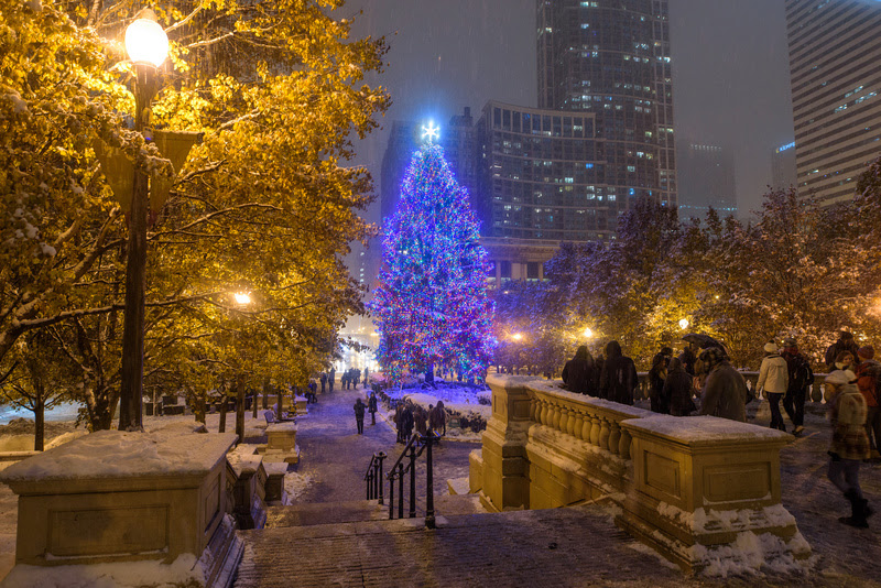 Chicago apresenta suas atrações de Natal e as maravilhas do inverno na cidade