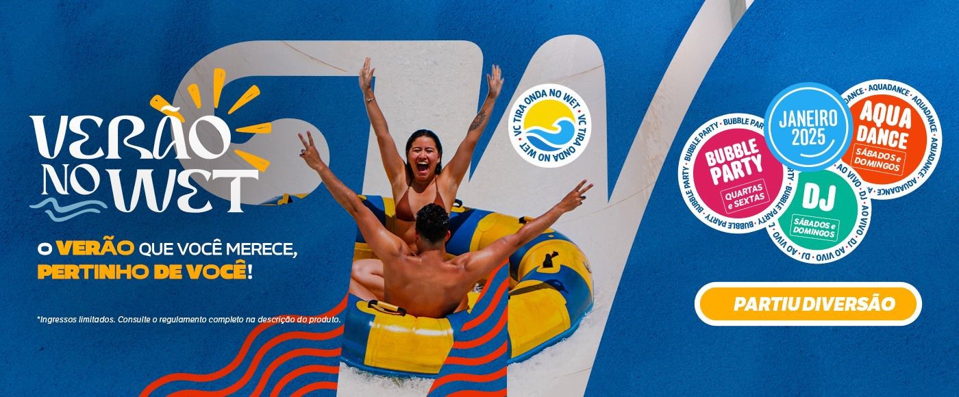 Wet´n Wild lança temporada 2025 com o slogan “O verão que você merece, pertinho de você!”